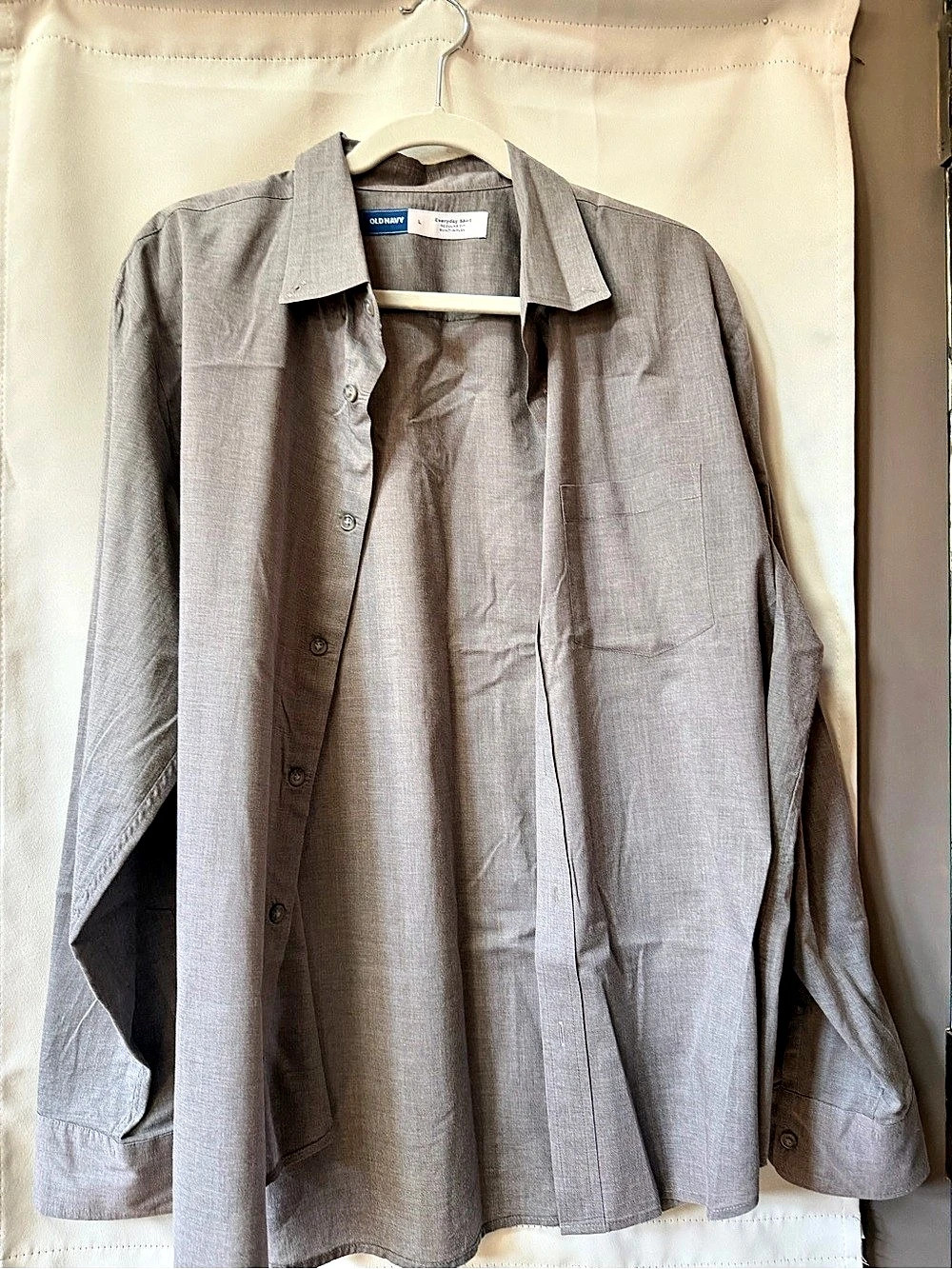 Old Navy Regular-Fit Built-In Flex Everyday Shirt Gray